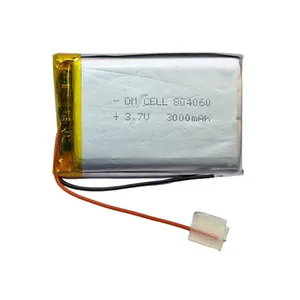 باتری لیتیومی قابل شارژ دی ام سل مدل DM-804060 ظرفیت 3000 میلی‌ آمپر ساعت