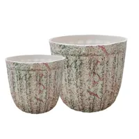 گلدان سرامیکی مدل رشته ای&nbsp;کد c080 بسته 2 عددی