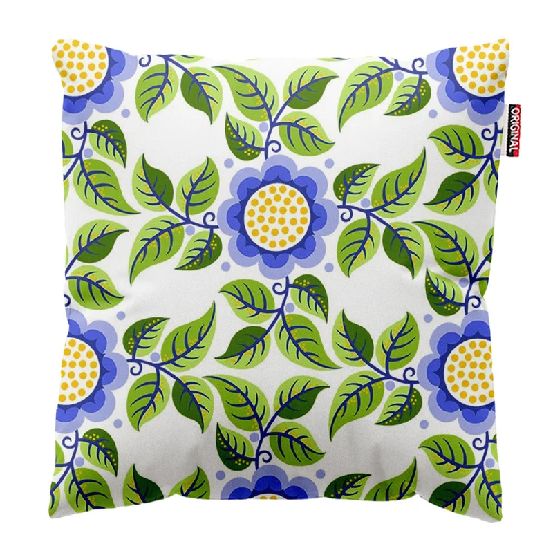 کوسن پاد آفرین طرح گل کد 2399 سایز 30*30 سانتی متر