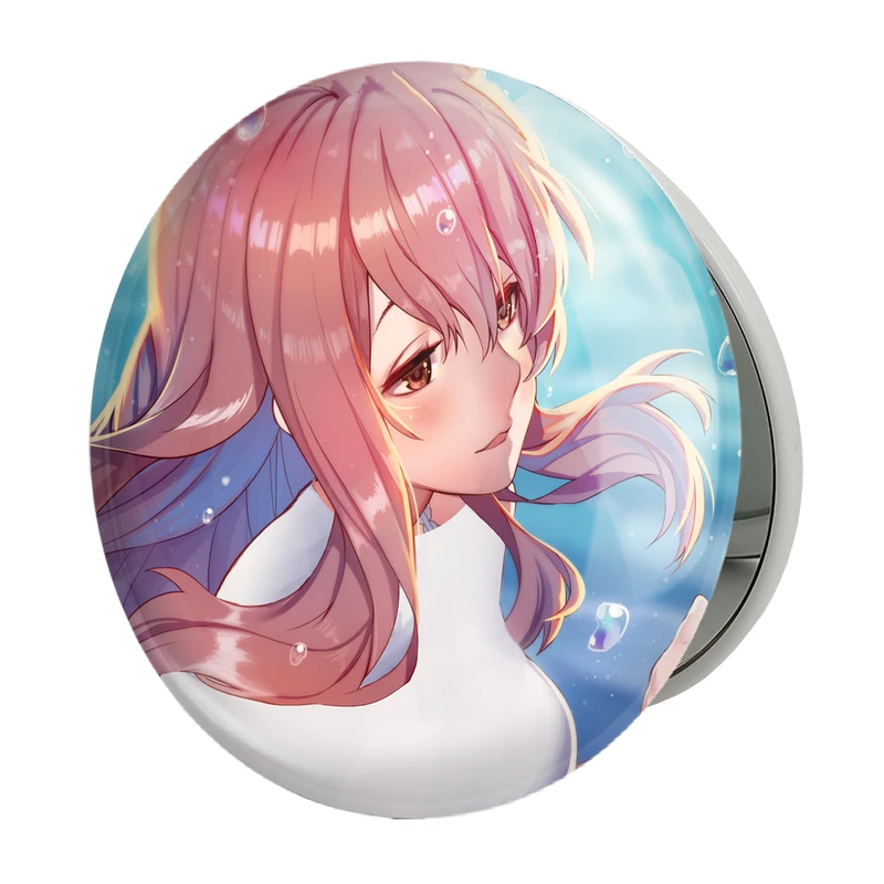 آینه جیبی خندالو طرح شوکو نیشیمیا انیمه سایلنت ویس A Silent Voice مدل تاشو کد 15810 