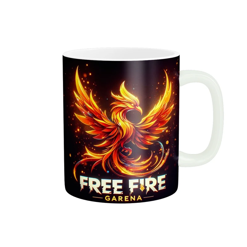 ماگ پاد آفرین طرح فری فایر مدل مستر ققنوس پرنده آتشین کد 909