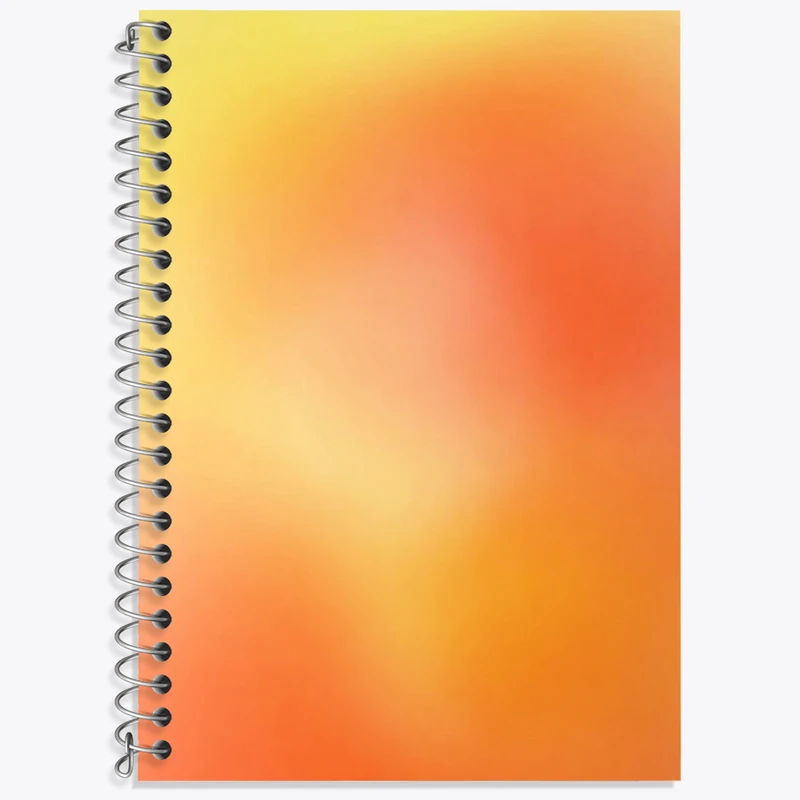 دفتر زبان 50 برگ خندالو مدل سه خط طرح آبرنگی کد N2769