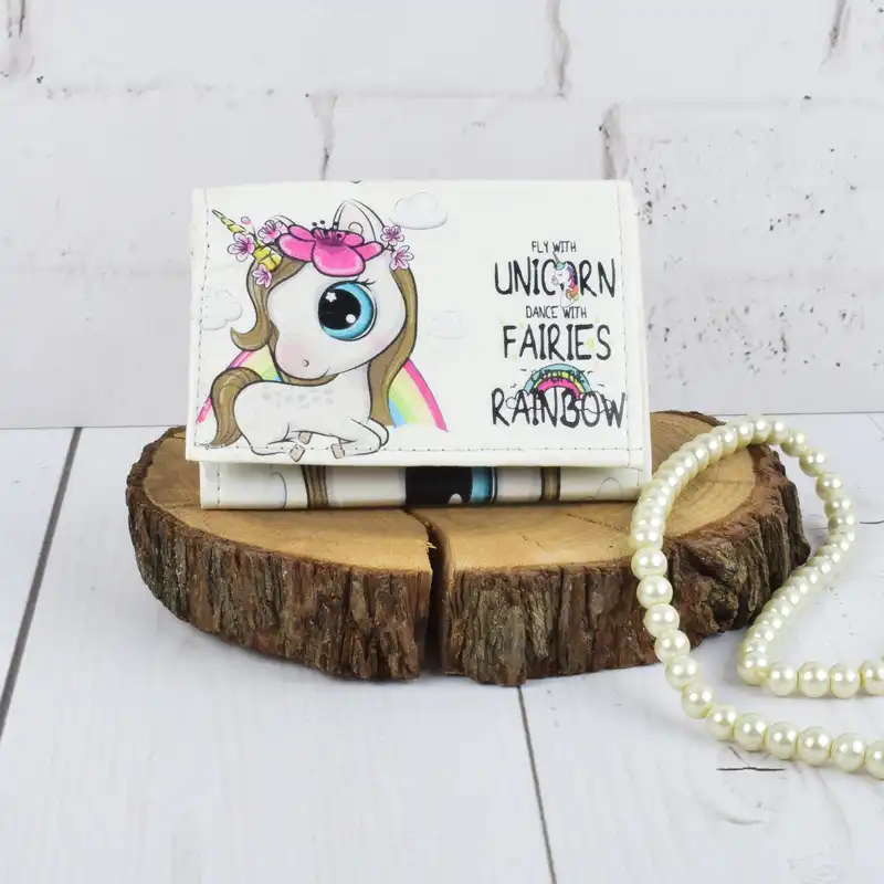کیف پول زنانه مدل RAINBOW UNICORN 8594