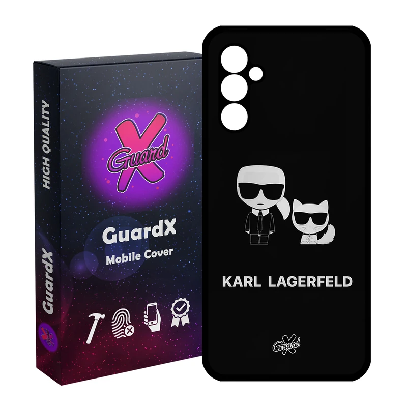 کاور گارد ایکس طرح Karl Lagerfeld مدل Glass10423 مناسب برای گوشی موبایل سامسونگ Galaxy A24/A24 4G/M34 5G