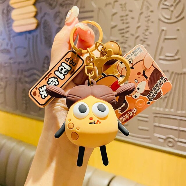 جاکلیدی دخترانه مدل سیلیکونی طرح دختر چشم برجسته کد JIMI110