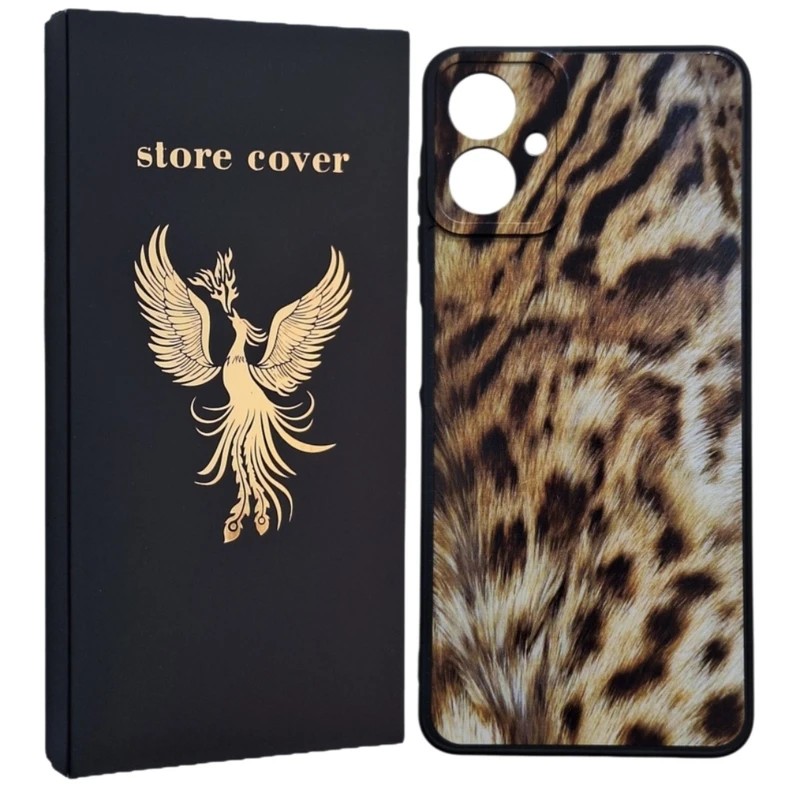 کاور استور کاور طرح پلنگی مدل A06 مناسب برای گوشی موبایل سامسونگ Galaxy A06 / A06 5G