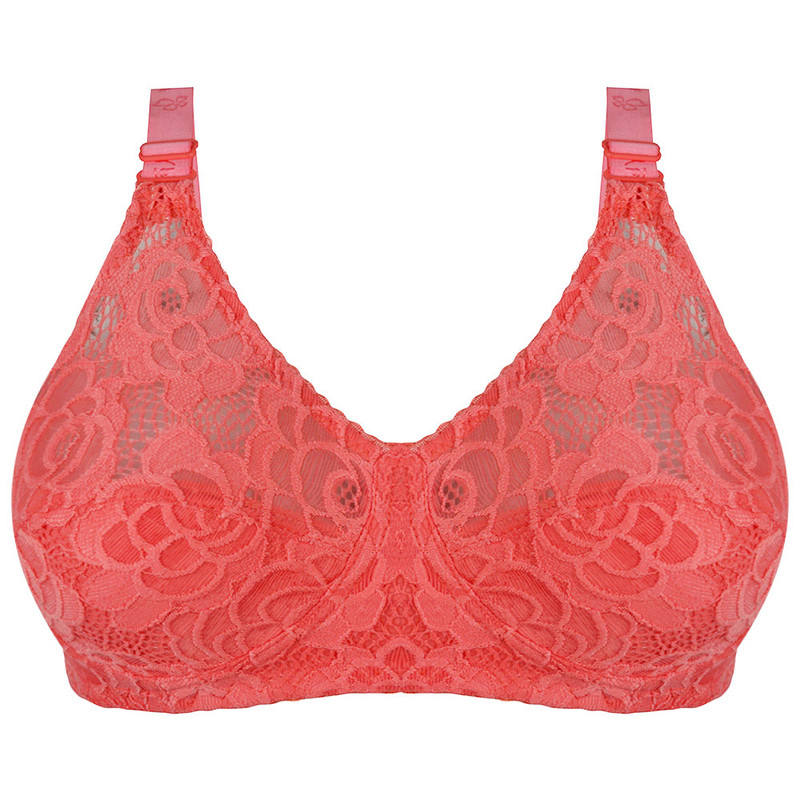 سوتین زنانه پرجامدا مدل 340019128 دانتل رنگ گلبهی