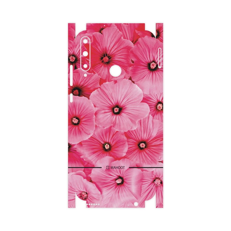 برچسب پوششی ماهوت مدل Full skin-Pink-Flower مناسب برای گوشی موبایل هوآوی Y7P