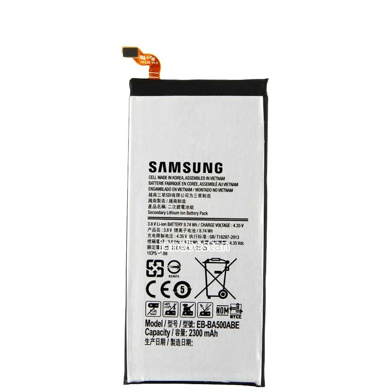باتری موبایل مدل EB-BA500ABE ظرفیت 2300میلی آمپر ساعت مناسب برای گوشی موبایل سامسونگ Galaxy a5