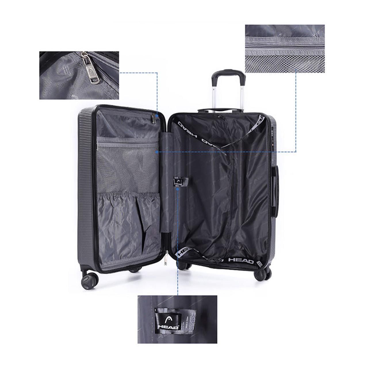 مجموعه سه عددی چمدان هد مدل HL 006 -  - 30
