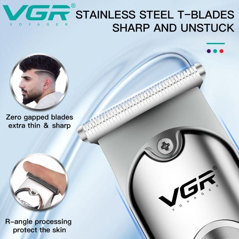  ماشین اصلاح موی صورت شارژی وی جی ار مدل 071  مجموعه 2 عددی -  - 5
