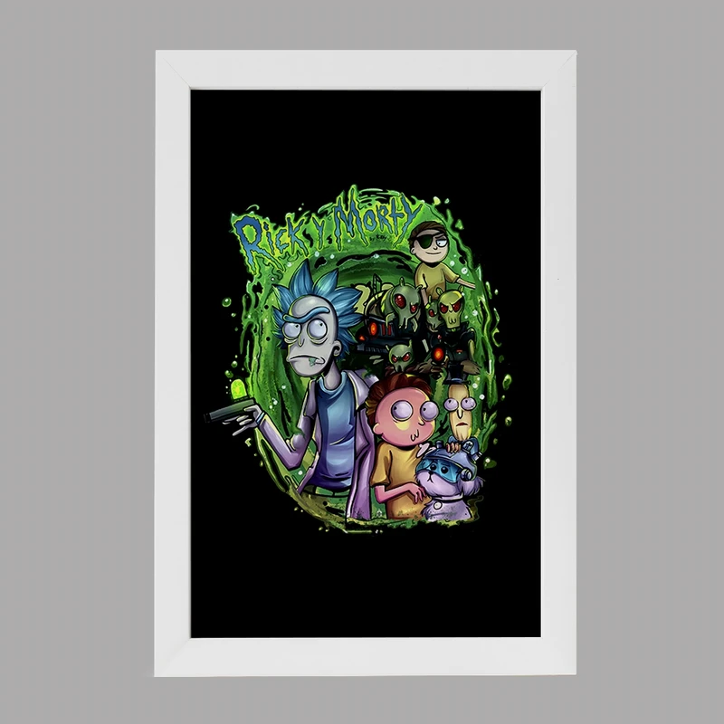 تابلو خندالو مدل ریک و مورتی (Rick and Morty) کد F563