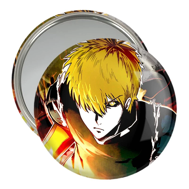 آینه جیبی خندالو مدل جنوس انیمه مرد تک مشتی One Punch Man  کد 11381