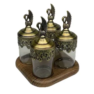 ست جا ادویه 5 پارچه طرح قو