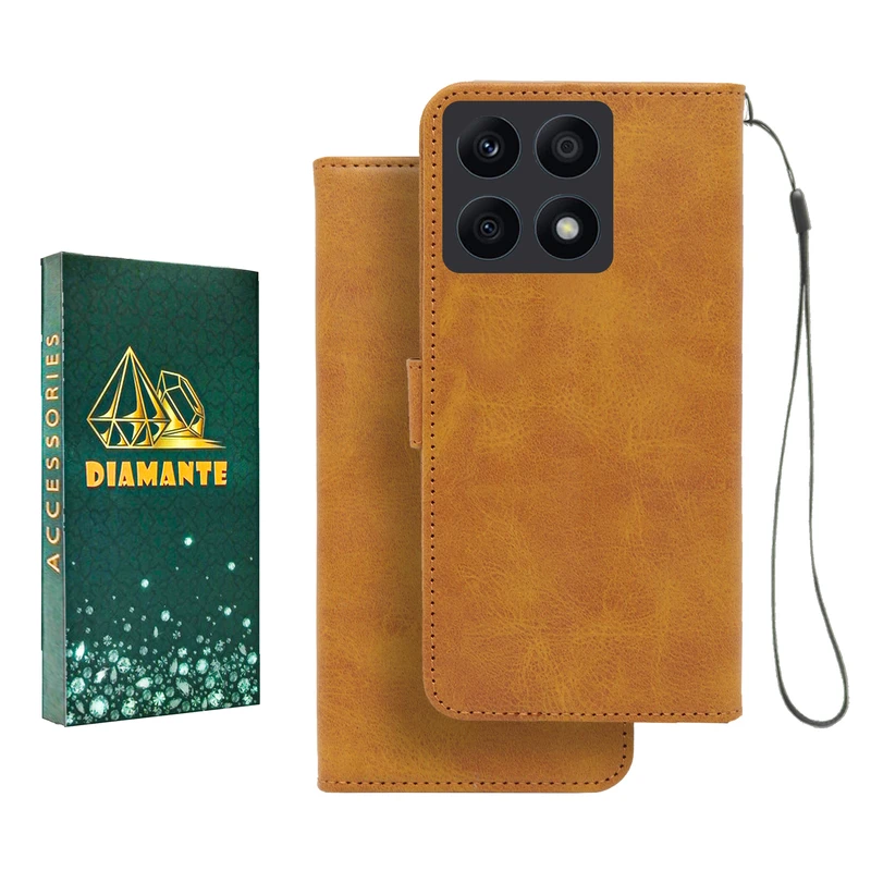 کیف کلاسوری دیامانته مدل Mortand Gn مناسب برای گوشی موبایل آنر X8A  به همراه بندآویز