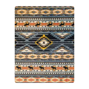 ملحفه تشک مهمان آدنو مدل قشقایی کد CH156 یک نفره سایز 90x190 سانتی متر