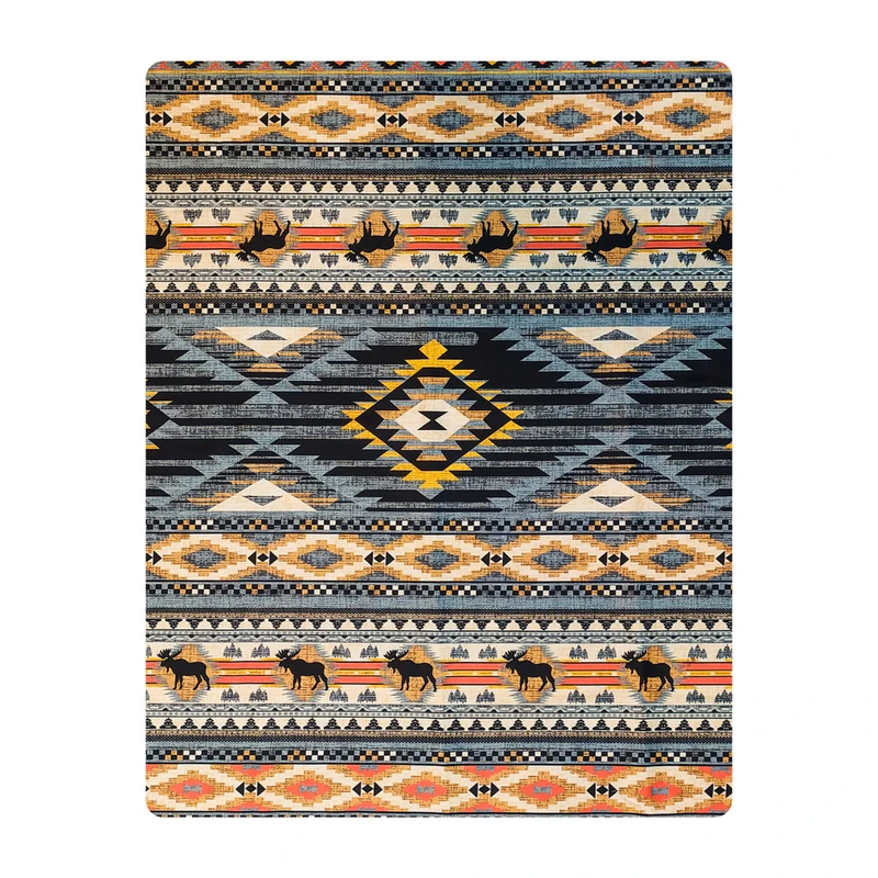 ملحفه میکرو آدنو مدل قشقایی کد CH156 یک نفره سایز 140x240 سانتی متر