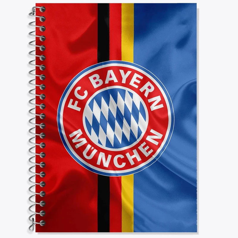 دفتر زبان 50 برگ خندالو مدل دو خط طرح باشگاه بایرن مونیخ کد 26666