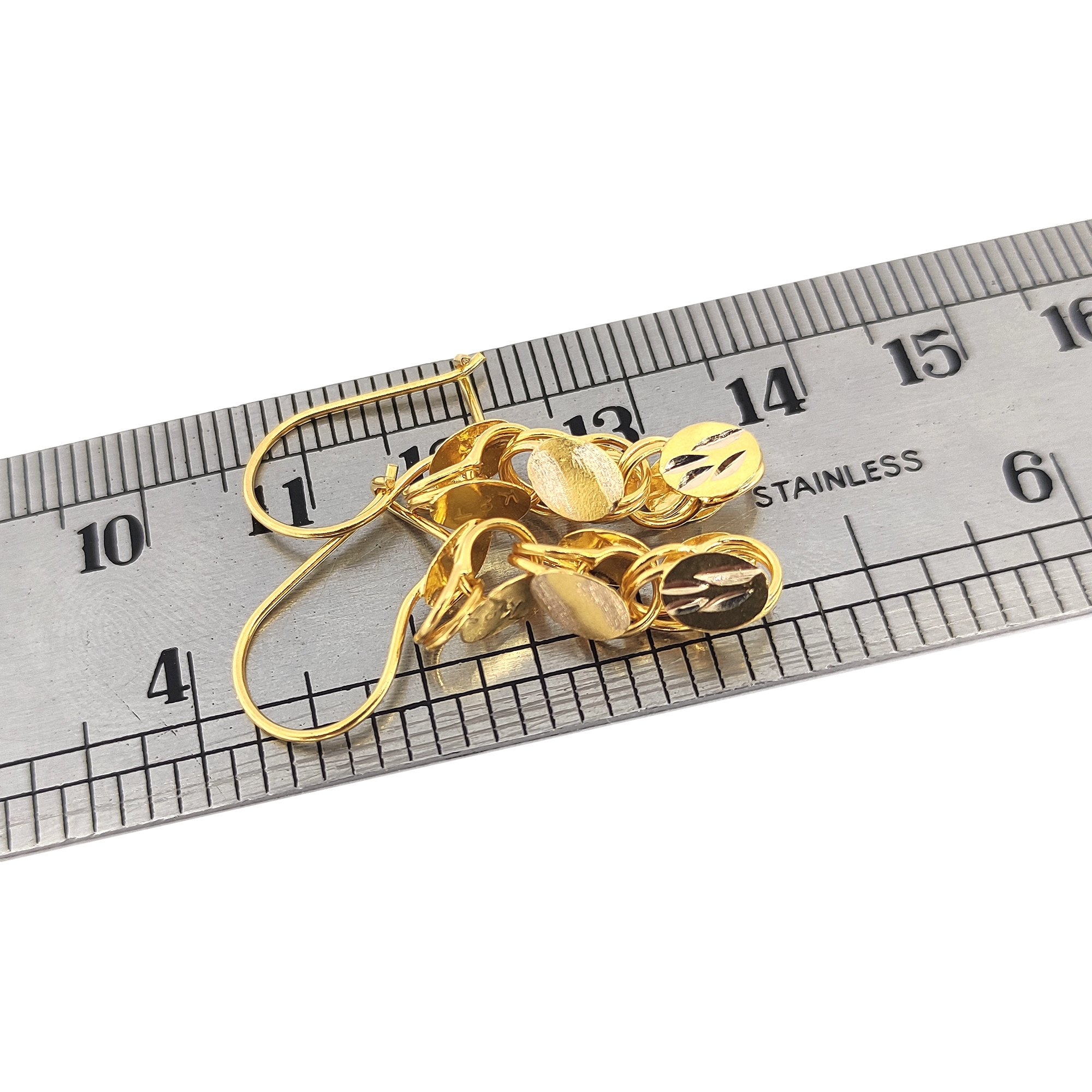 گوشواره طلا 18 عیار زنانه طلا و جواهرسازی افرا مدل بیروتی 199