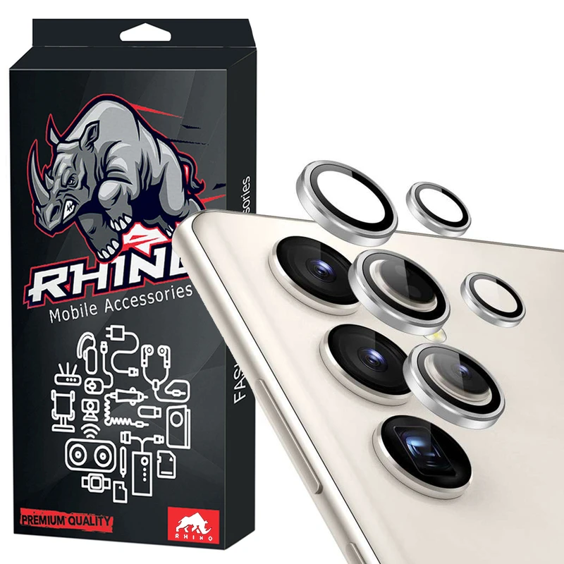 محافظ لنز دوربین راینو مدل رینگی مناسب برای گوشی موبایل سامسونگ Galaxy S24 Ultra