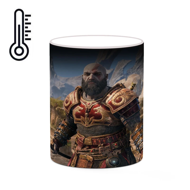 ماگ حرارتی کاکتی طرح گاد آف وار God Of War مدل mgh40678