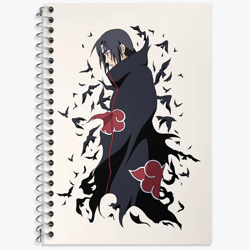 دفتر زبان 50 برگ خندالو مدل دو خط طرح انیمه ناروتو (Naruto) کد F1976