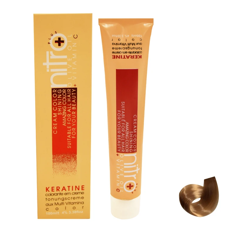  رنگ مو نیترو سری Keratine شماره 10.5 حجم 100 میلی لیتر رنگ بلوند طلایی خیلی خیلی روشن