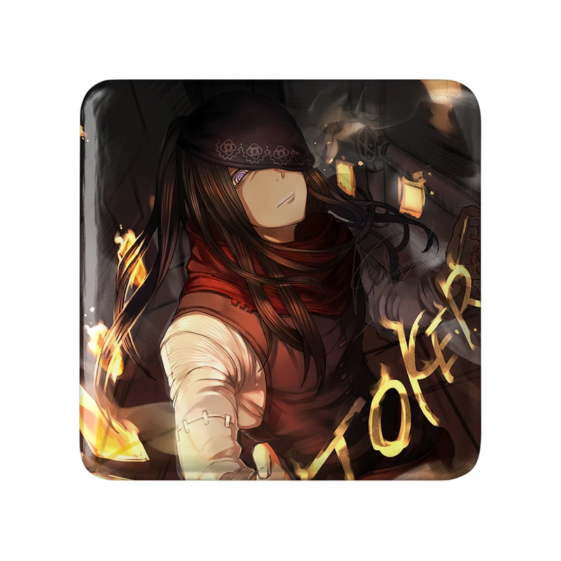 پیکسل خندالو طرح شینیگامی انیمه نیروی آتش مدل مربعی کد 32235