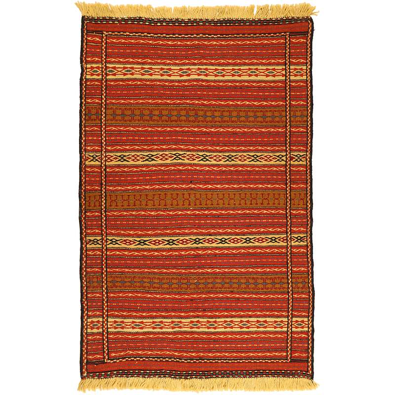 گلیم دستبافت یک و نیم متری مدل کلات کد 1410259