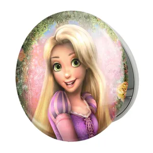 آینه جیبی خندالو طرح راپونزل گیسو کمند Rapunzel مدل تاشو کد 13736 