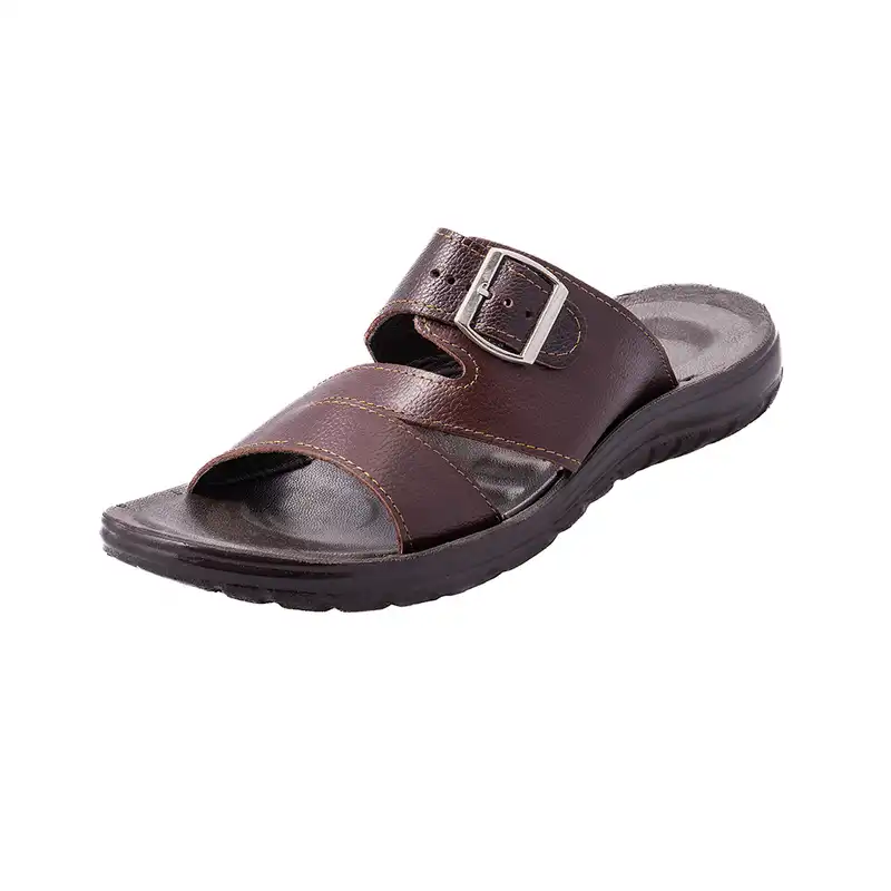 صندل مردانه جی اف اس مدل نیکان رنگ قهوه ای