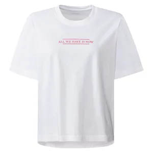 تی شرت اورسایز زنانه اسمارا مدل 405077 رنگ سفید