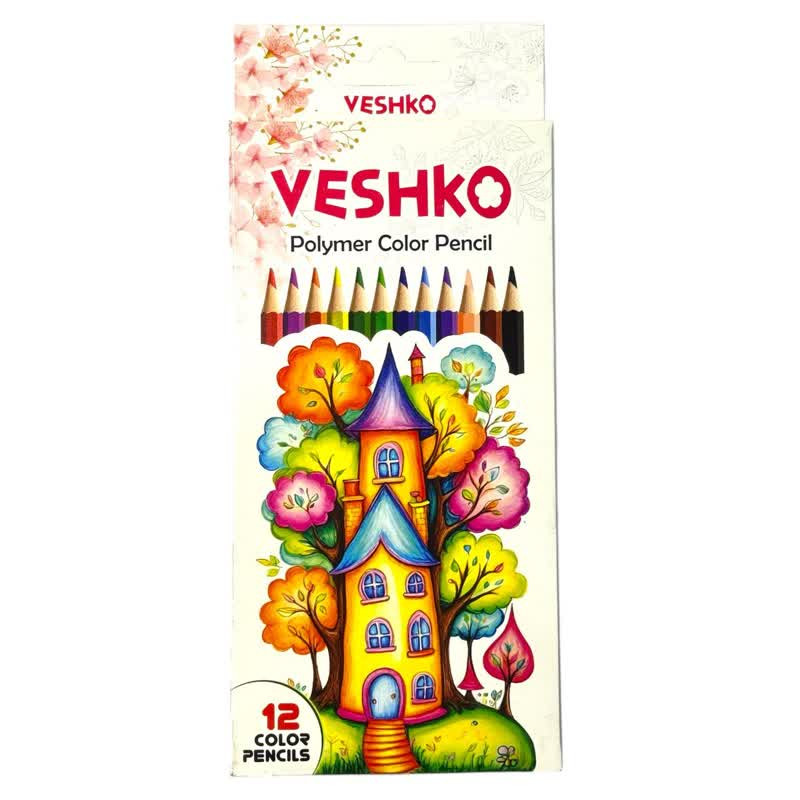 مداد رنگی 12 رنگ وشکو کد 2317