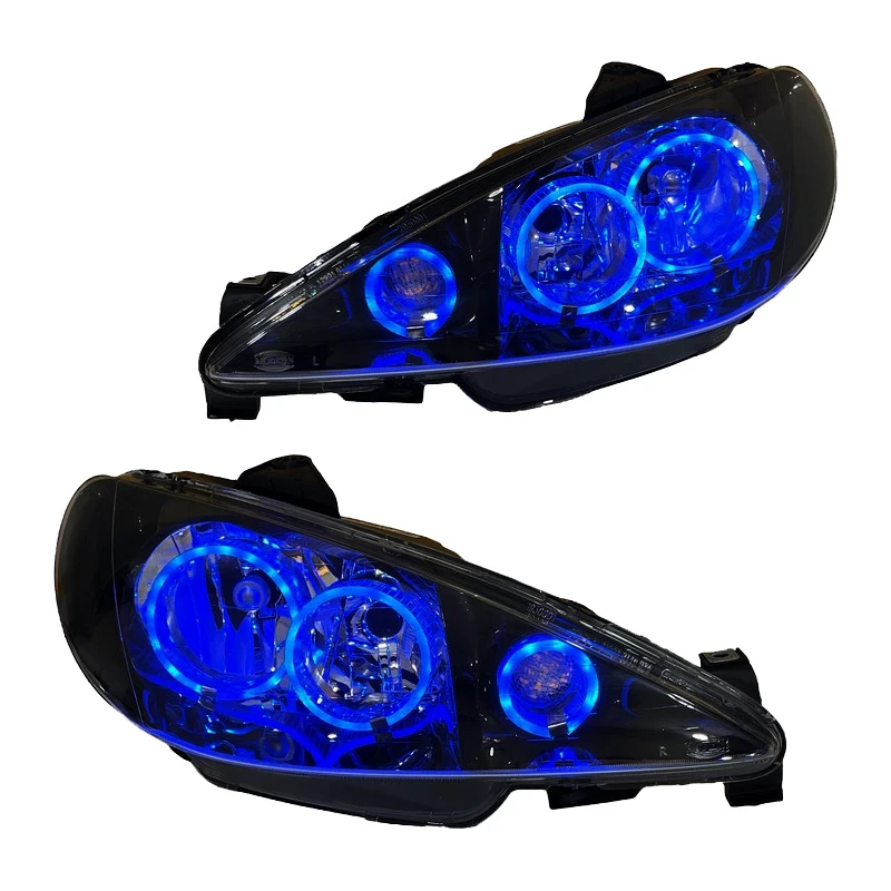 چراغ جلو خودرو گروه پژوهش صنعت مدرن مدل 3D-Ring-B مناسب برای 206 بسته دو عددی