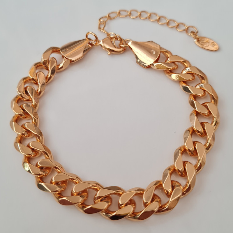 دستبند زنانه زد جی جولری مدل ساده زنجیری