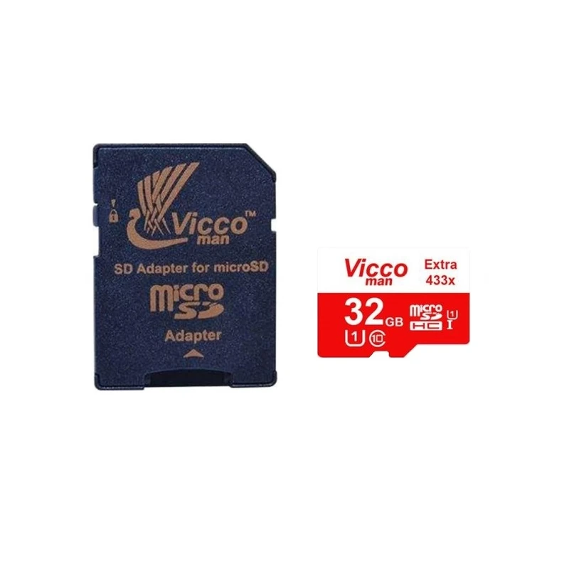 کارت حافظه Micro SD HC ویکو من مدل Extre 433X کلاس 10 استاندارد UHS-I U1 سرعت 65MBps ظرفیت 32 گیگابایت به همراه آداپتور SD