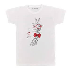 تی شرت بچگانه پرمانه طرح زرافه بامزه کد pmt.5663