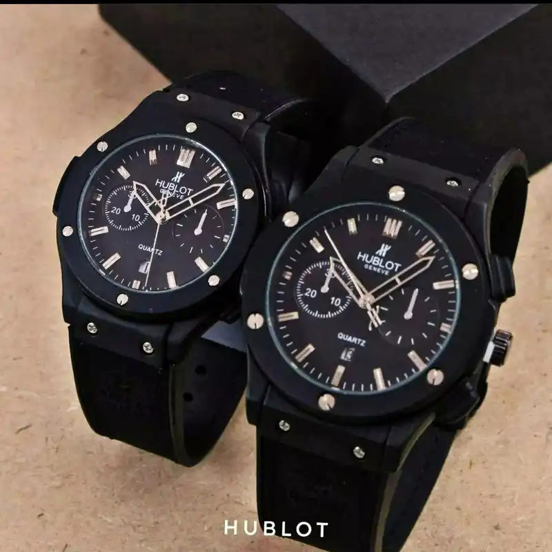 ست ساعت مچی عقربه ای زنانه و مردانه  مدل تک موتور ساده کد M