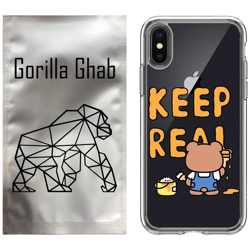 کاور گوریلا قاب مدل CLG کد 15 طرح خرس مناسب برای گوشی موبایل اپل iPhone X / XS