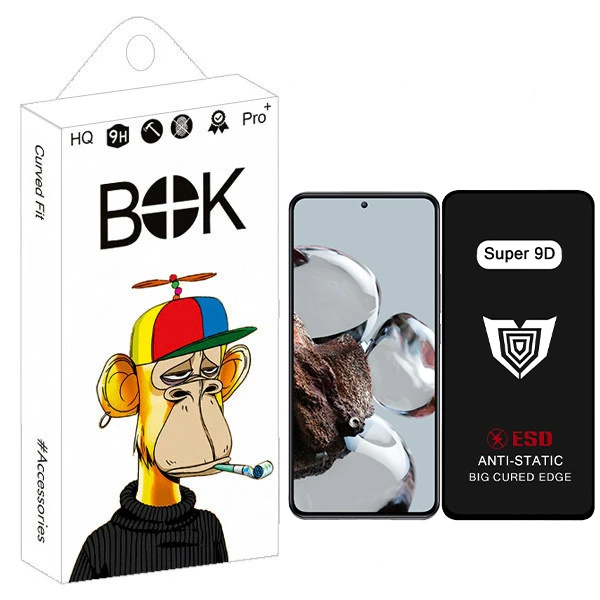 محافظ صفحه نمایش بوک مدل Super 9D View مناسب برای گوشی موبایل شیائومی Mi 12T / 12t pro / poco F5