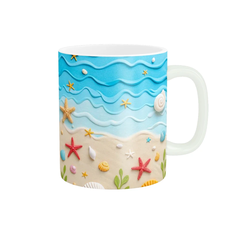 ماگ پاد آفرین طرح دریا کد 3068