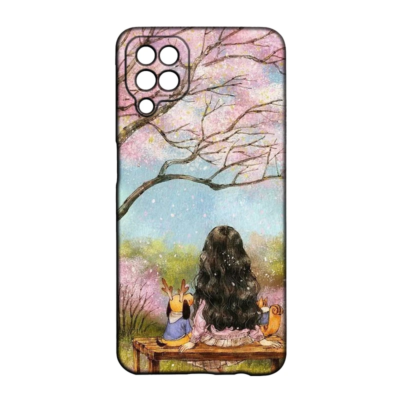 کاور طرح دخترانه کد 236 مناسب برای گوشی موبایل سامسونگ Galaxy A12 / M12 / F12