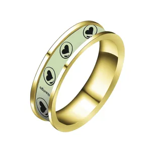 انگشتر ناکسیگو مدل شب تاب طرح قلب کد RT15377