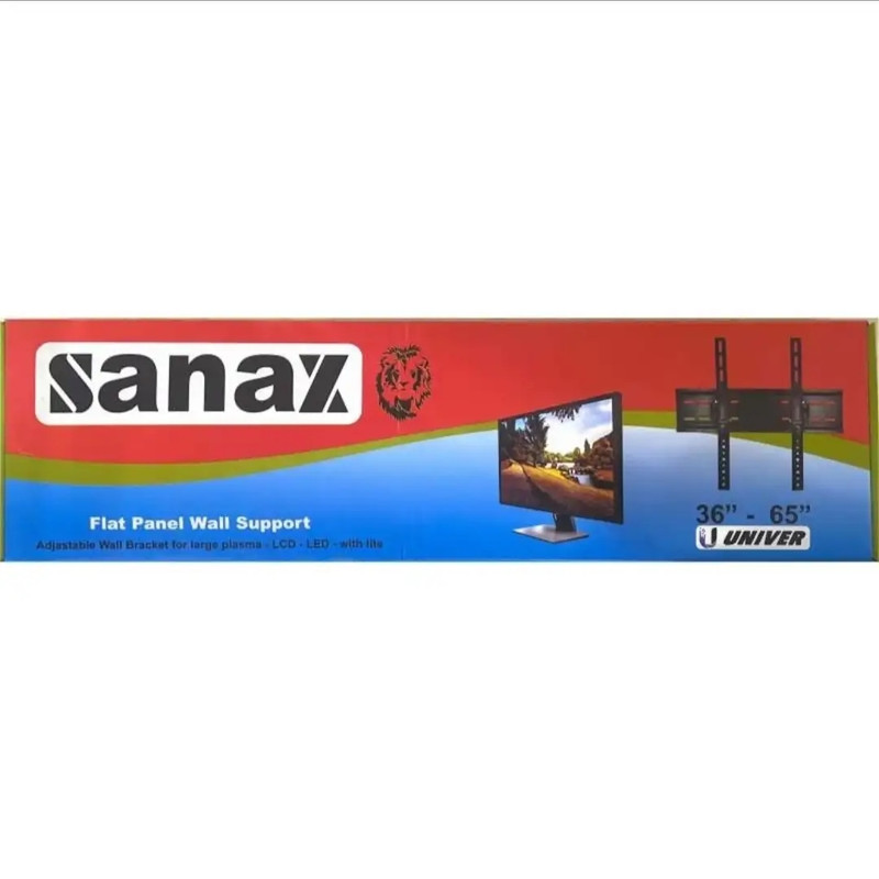 پایه دیواری تلوزیون مدل sanax مناسب برای تلوزیون های 36 تا 65 اینچ