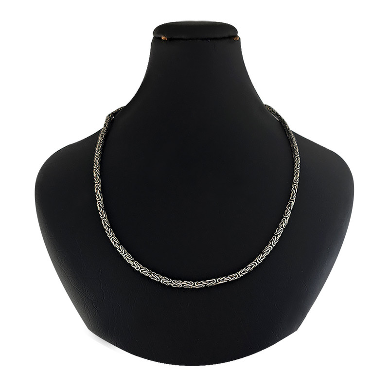 گردنبند نقره مردانه ملک زیور مدل کرال سیاه قلم کد 1501 گردنبند نقره مردانه ملک زیور مدل کرال سیاه قلم کد 1501