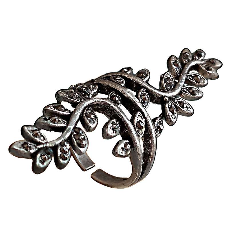 انگشتر زنانه مدل برگ شامادورا کد shama-2r انگشتر زنانه مدل برگ شامادورا کد shama-2r