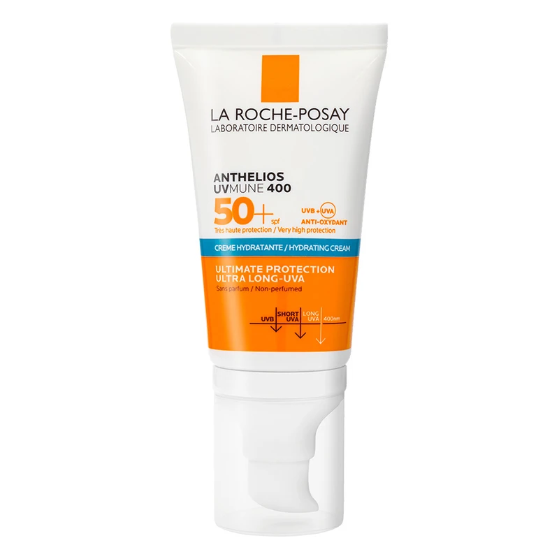 کرم ضد آفتاب بدون رنگ لاروش پوزای SPF 50 مدل UVMune 400 ‌مناسب پوست‌های حساس حجم 50 میلی‌لیتر