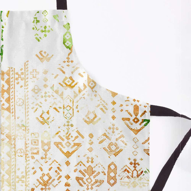 پیش بند آشپزخانه مدوپد طرح گلیم سبز مدل mod00041