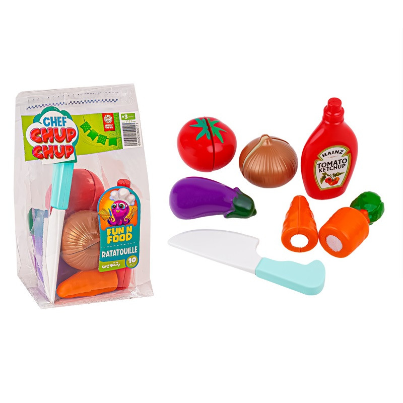 اسباب بازی لاکی تویز مدل میوه برشی طرح رتتویی مجموعه 10 عددی