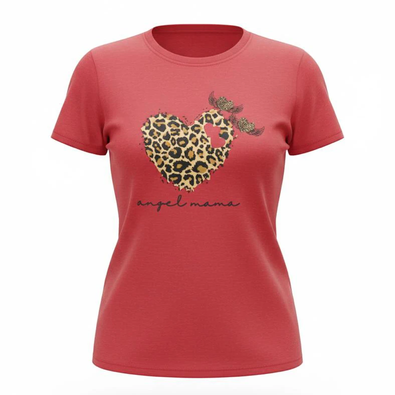 تی‌شرت آستین کوتاه زنانه طرح قلب